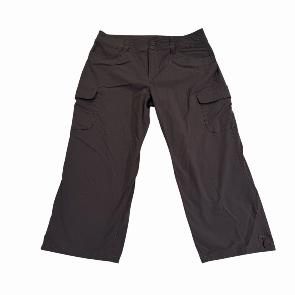 Eddie Bauer Travex Pants Women’s Stretch Crop Capris Size 10 Gay Lightweight